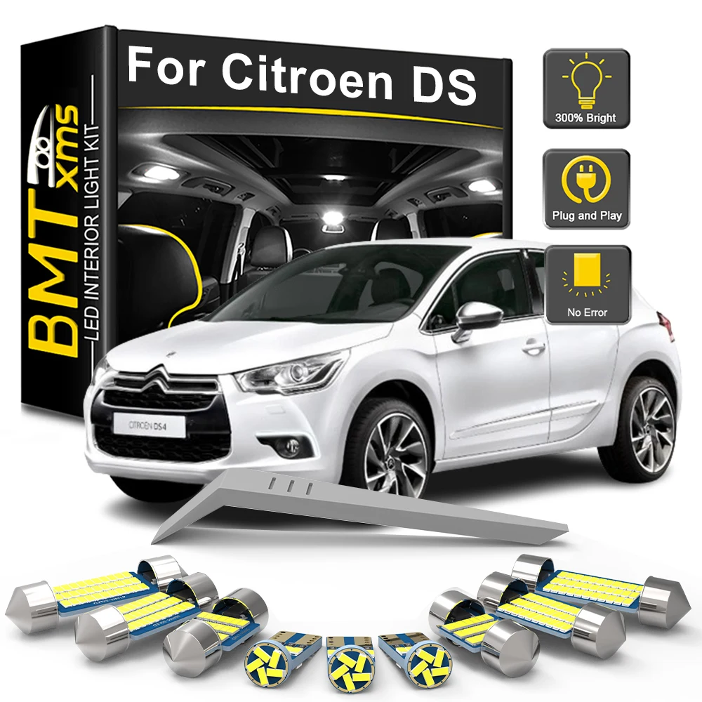 BMTxms LED Interior Light Bulb Kit For Citroen DS 3 4 5 5LS DS3 DS4 DS5 DS 5LS 2011-2021 Car Reading Map Dome Trunk Vehicle Lamp