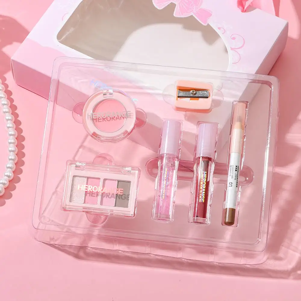 5本セット ポータブルアイブロウペンシル コスメセット 高発色 スムースメイクセット 長持ちメイクセット フルキット 女性用美容