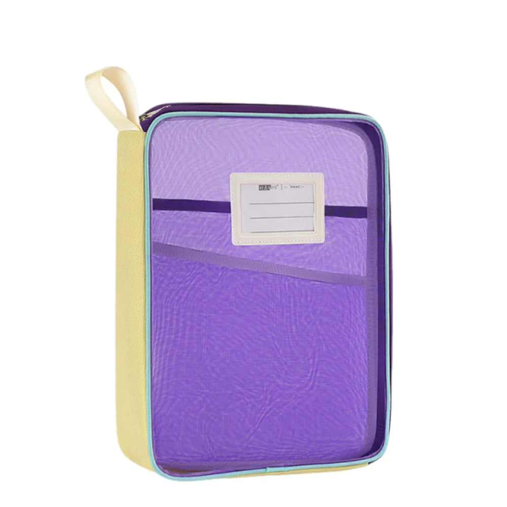 

Tutoring Bag Dopamine Test Paper Storage Bag A4 Visible Kids Document Bag Thickened Large Capacity Zipper Mesh Bags Travel