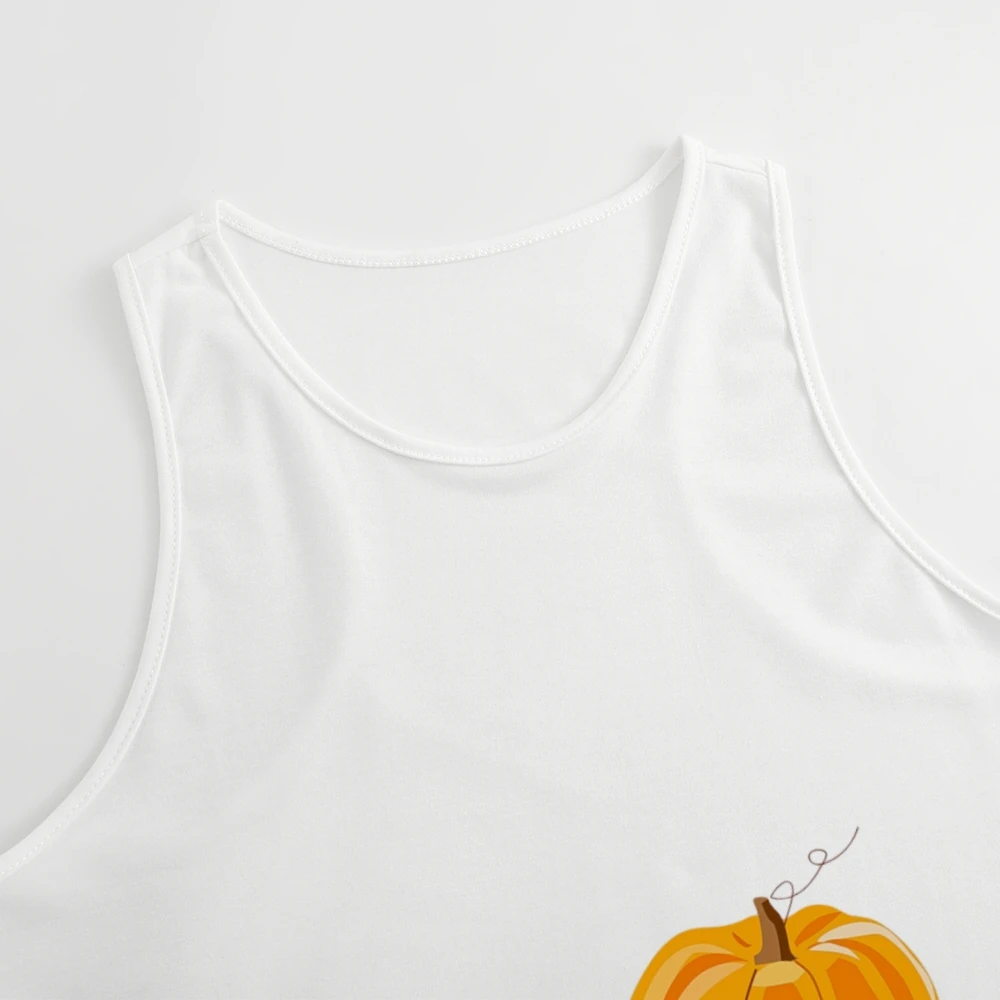 만화 Numpkin 장면 인쇄와 트렌디 한 민소매 탑 패션 데일리웨어 캐주얼 탱크 탑 편안한 여름 의류