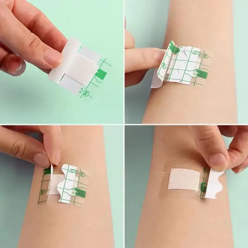 

5/10PCS Waterproof Adhesive Bandage Protective Stickers 38x38mm Transparent PU Square Band-Aid