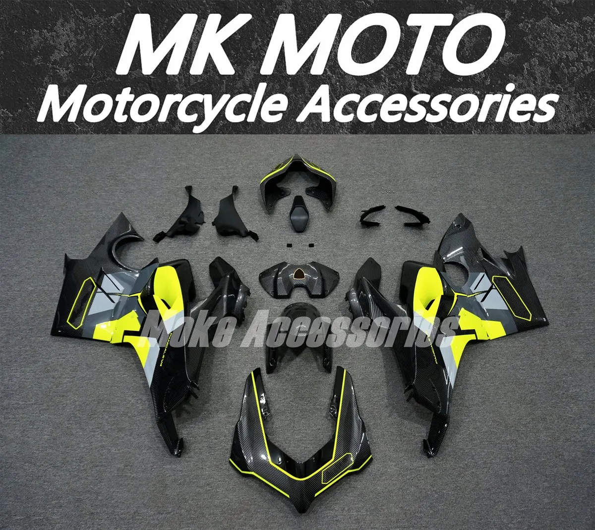

Motorcycle Fairing Kit Fit For Panigale v4s v4r 2023 2024 Bodywork Set Abs High Quality Injection Black Gray Neon