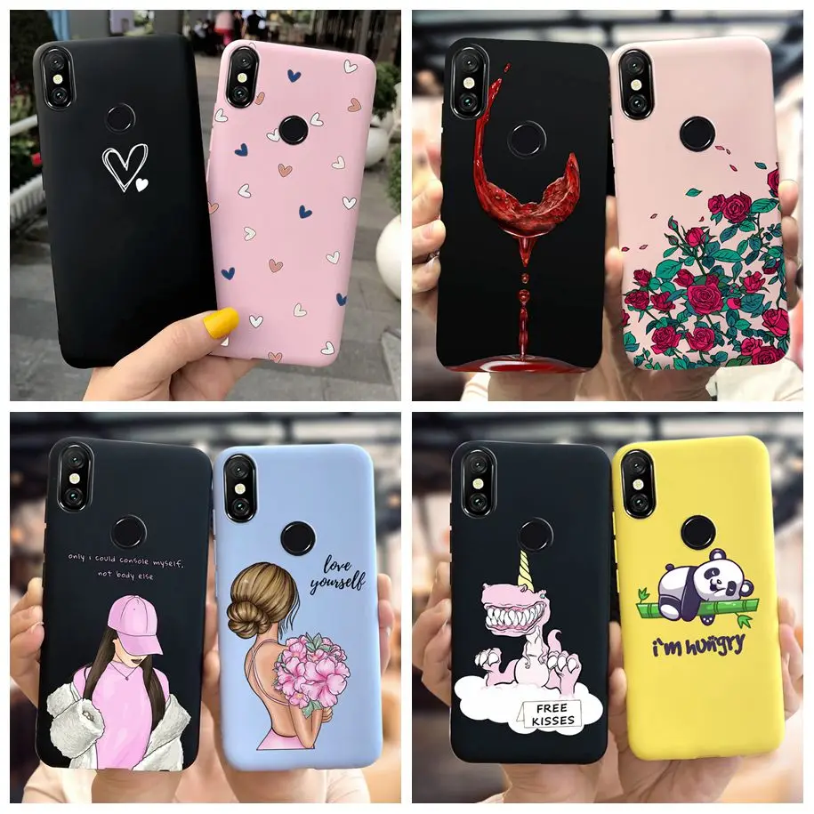 For Xiaomi Redmi Note 6 Pro Case Fashion Pretty Girls Painted Soft TPU Phone Cover For Xiomi Redmi Note 6 Pro Redmi 6 Pro Fundas