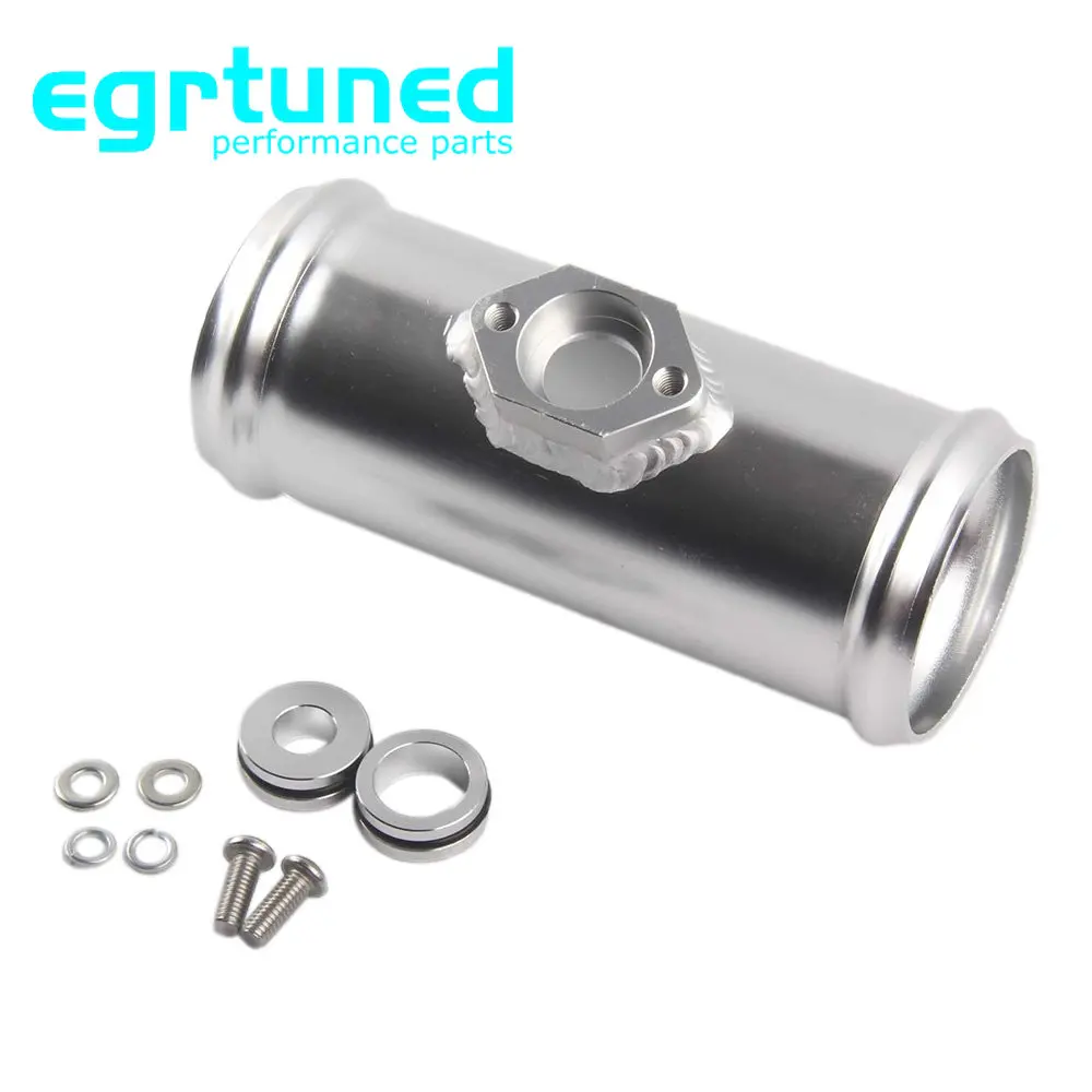 2.5 "63mm aluminium rura kołnierzowa z Adapter pasuje do Jetta Golf Beetle A4 MK4 1.8T czujnik Map kołnierz