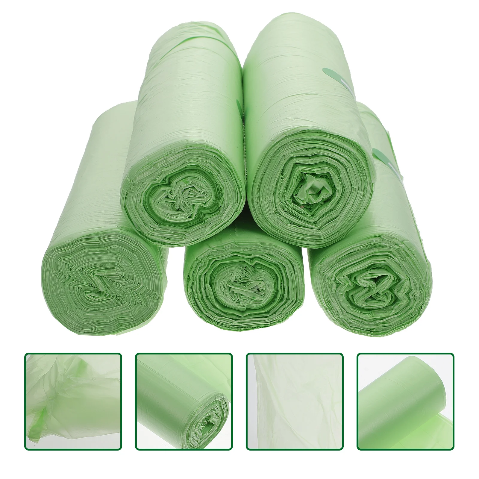 

100 Pcs Biodegradable Garbage Bags Rubbish Compost Compostable Litter Thicken Cornstarch Psm Office Car Trash Bin