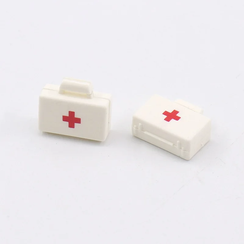 5Pcs WW2 Koffer Medische Doos Ehbo-kit Militaire Wapens Leger Moc Model Stad Accessoires Bouwsteen Cijfers Mini speelgoed