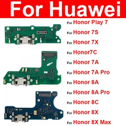USB Charger Jack Plug Board For Huawei Honor Play 7 8 7S 7A 8A Pro 7S 7X 8C 8X Max USB Charging Dock Board Parts