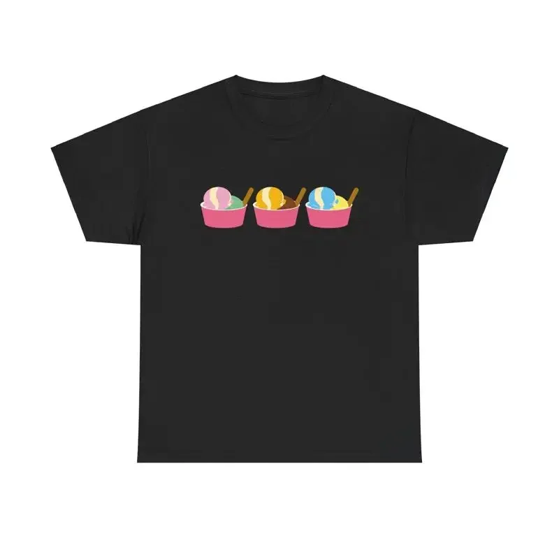 Ice Cream Trio T Shirt summer dessert foodie colorful sprinkles cute delicious