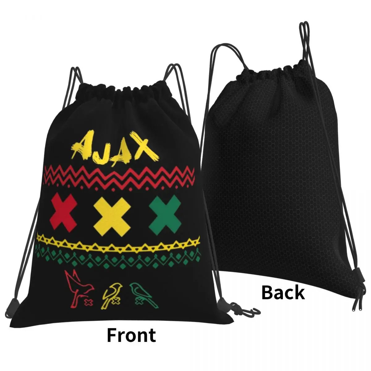 Ajax Bob Marley15 Backpacks Fashion Portable Drawstring Bags Sports Bag Book Bags For Travel Students