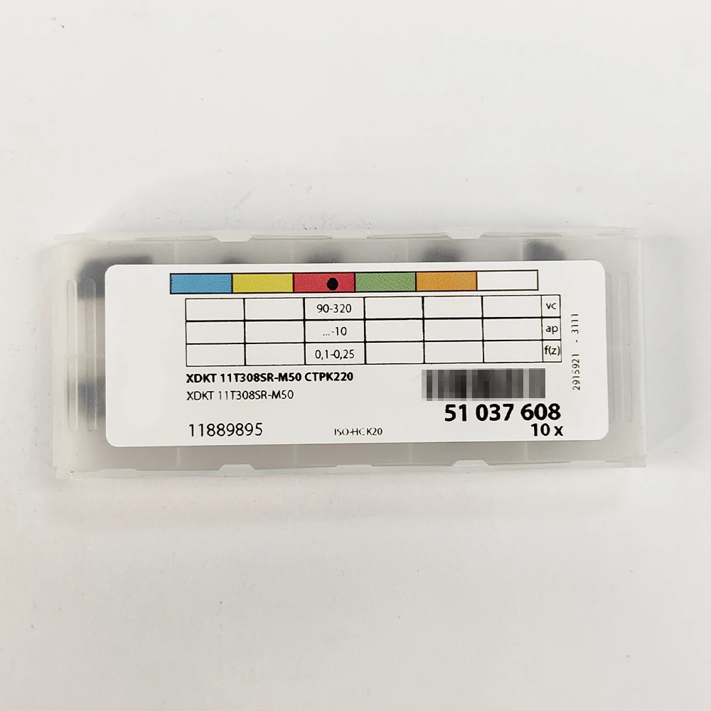 HUAZHICHUN XDKT 11T308SR-M50 CTPK220 Carbide Inserts Milling Cutter Tool