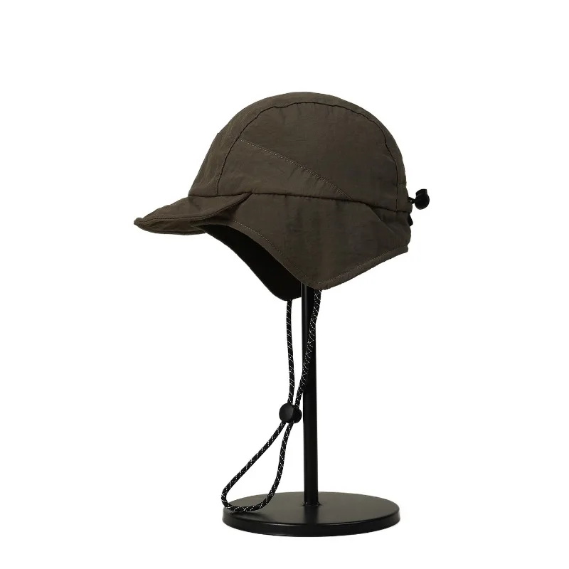 Neue einfache warme Ohrenschutz-Fliegermütze, Winter-Outdoor-Fahrrad-Schnürmütze, warme, weiche Baseballkappe für Männer und Frauen – Detail 7