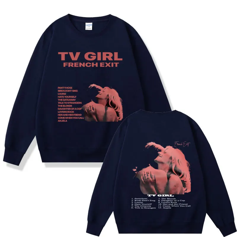 Cults TV Girl French Exit Graphic Sportswear Unisex Oversized Hip Hop Fashion Sweatshirt Men Women Harajuku Crewneck Pullover