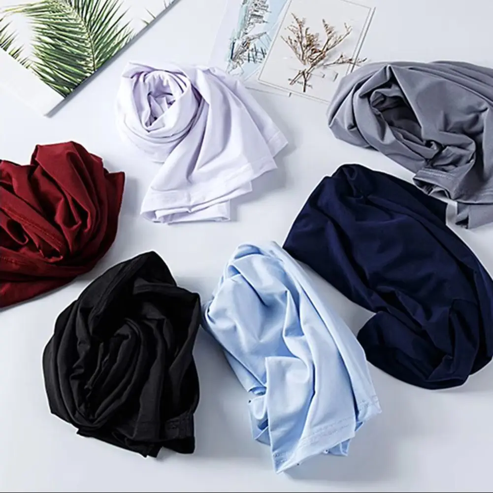 Men Vest Sleeveless V-Neck Quick Dry Ice Silk Vest T-Shirts TankTop for Daily Wear Close-fitting Summer TankTop Male Vest