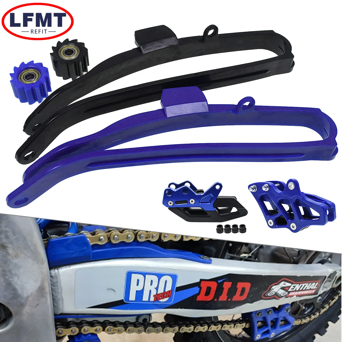 Motorcycle Swingarm Chain Slider Guide Bottom Roller Chain Guide For Yamaha YZ125 YZ250 YZ250F YZ450F WR250F WR450F YZ125X 250X