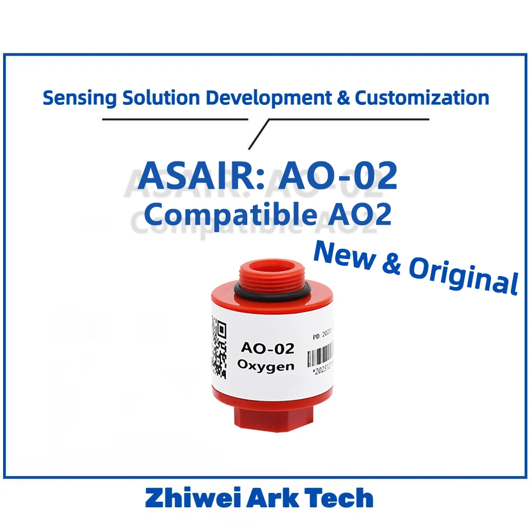 AO-02 Detektor gazu z bateriฤ
tlenowฤ
ASAIR Kompatybilny czujnik elektrochemiczny CITY AO2 AA428-210 PTB-18.10 W MAGAZYNIE