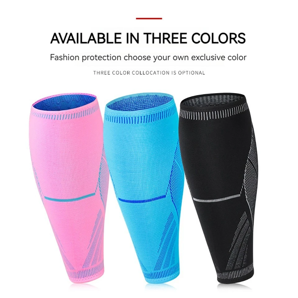 1Pcs Running Athletics Compression Sleeves Leg Calf Shin Splints Elbow Knee Pads Protection Sports Safety Unisex