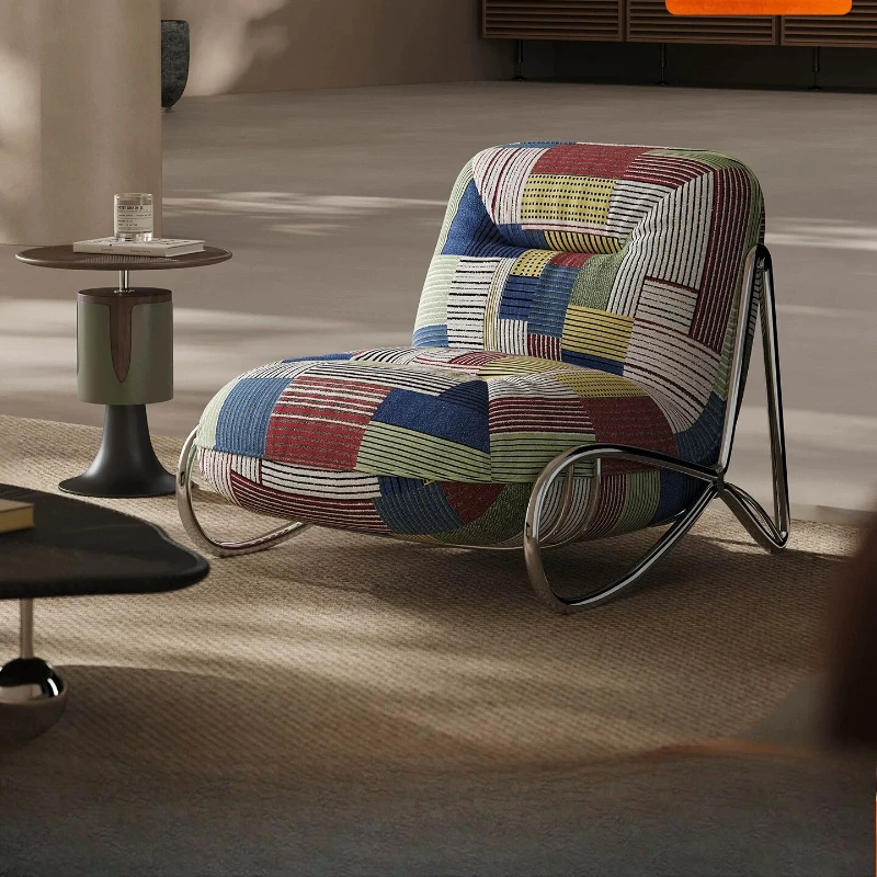 Bauhaus style sofa chair, modern minimalist medieval lazy recliner