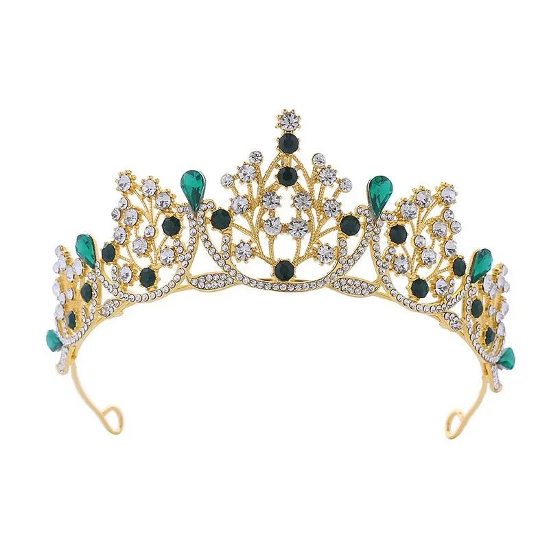 Romantic Princess Crown for Girls Handmade Rhinestone Tiara Pearl Headband For Birthday Wedding Party Accessories Jewelry Gifts image 5
