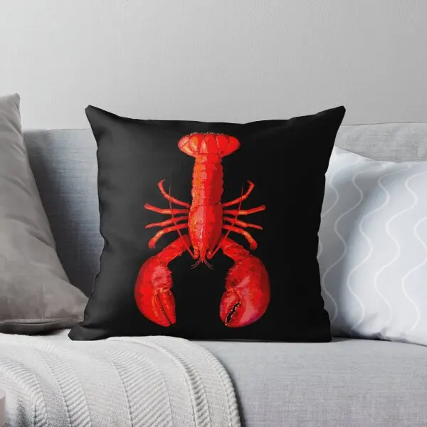 Lobster  Printing Throw Pillow Cover Home Soft Case Throw Bed Car Hotel Cushion Fashion Bedroom Pillows not include One Side