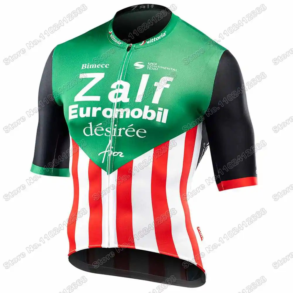 2023 Zalf Euromobil Fior Cycling Jersey Set Summer Cycling Clothing Men Road Bike Shirt Suit Bicycle Bib Shorts MTB Riding Wear