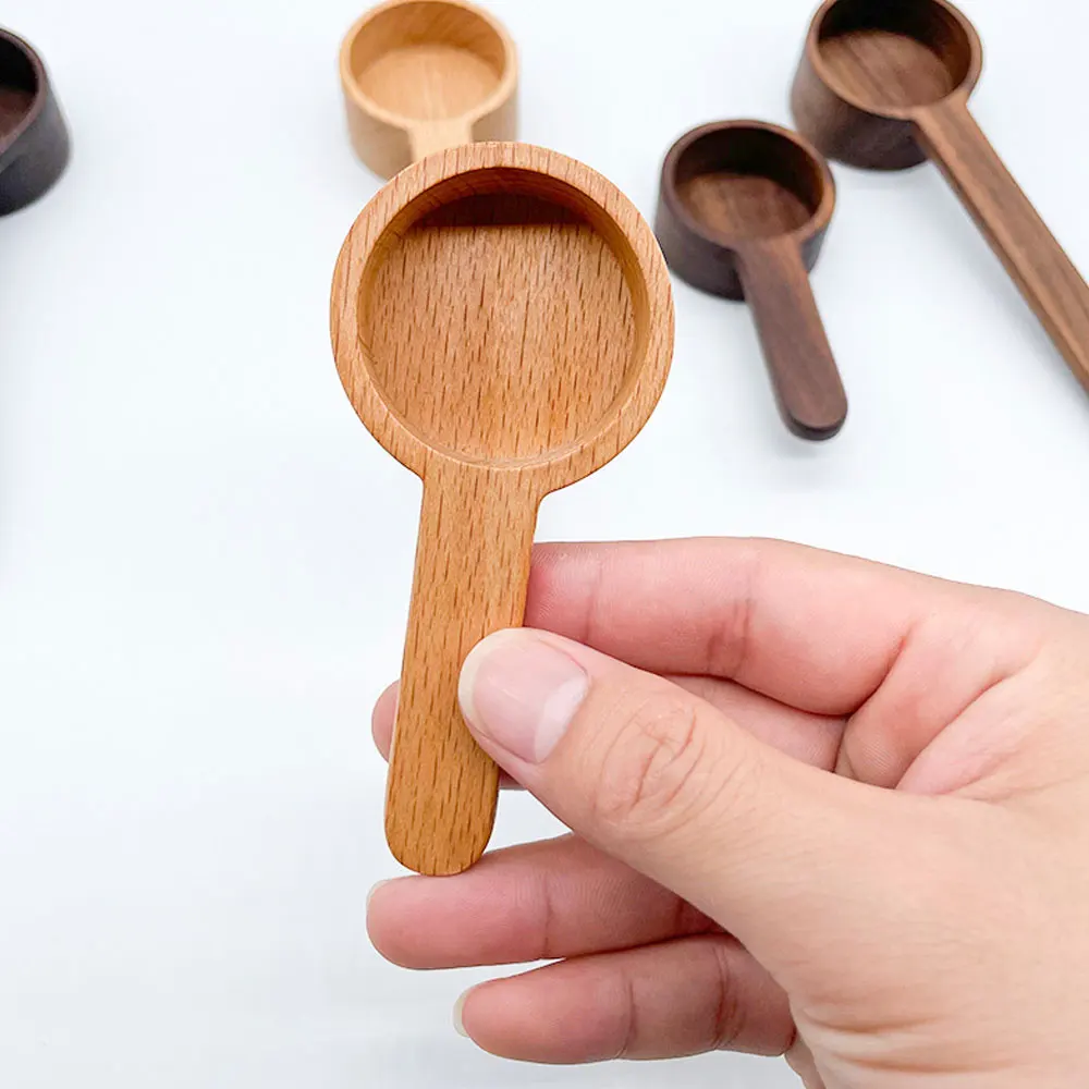 

Wooden Tea Coffee Scoop Sugar Spice Measure Spoon Measuring Measuring Spoon Set Kitchen Measuring Spoons Tools for Cooking Home