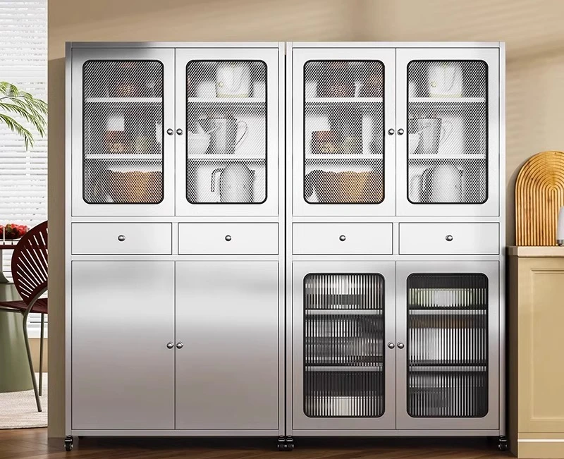 

304 stainless steel side cabinet household kitchen drawer cupboard dining room tea cabinet