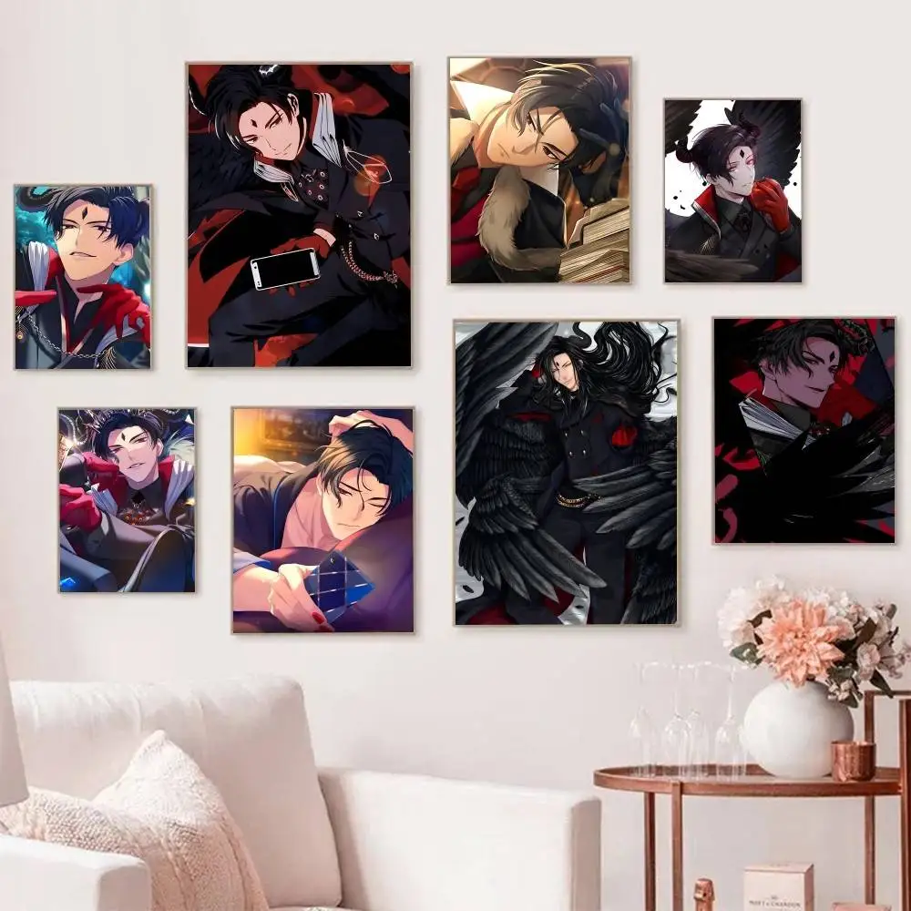 Game Cartoon Anime O-Obey M-Me Lucifer Posters Self Adhesive Waterproof Ideal For Living Room Bedroom Bar Decoration