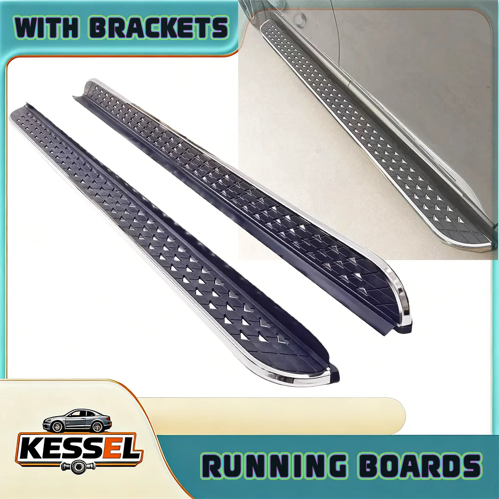 

2PCS Aluminum Running Boards Side Step Fit for Mitsubishi Eclipse Cross 2018-2023 2024,Fixed Door Side Pedal Bar Protector