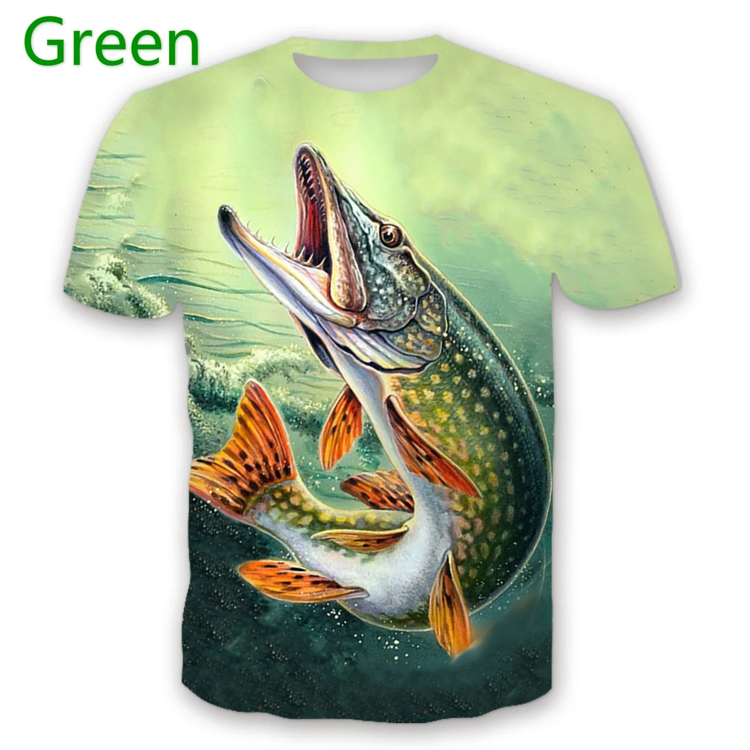 

Summer Men Women 3D Print Fishing T Shirt Unisex Cool Hobby Carp Casual Top Hipster Shirts