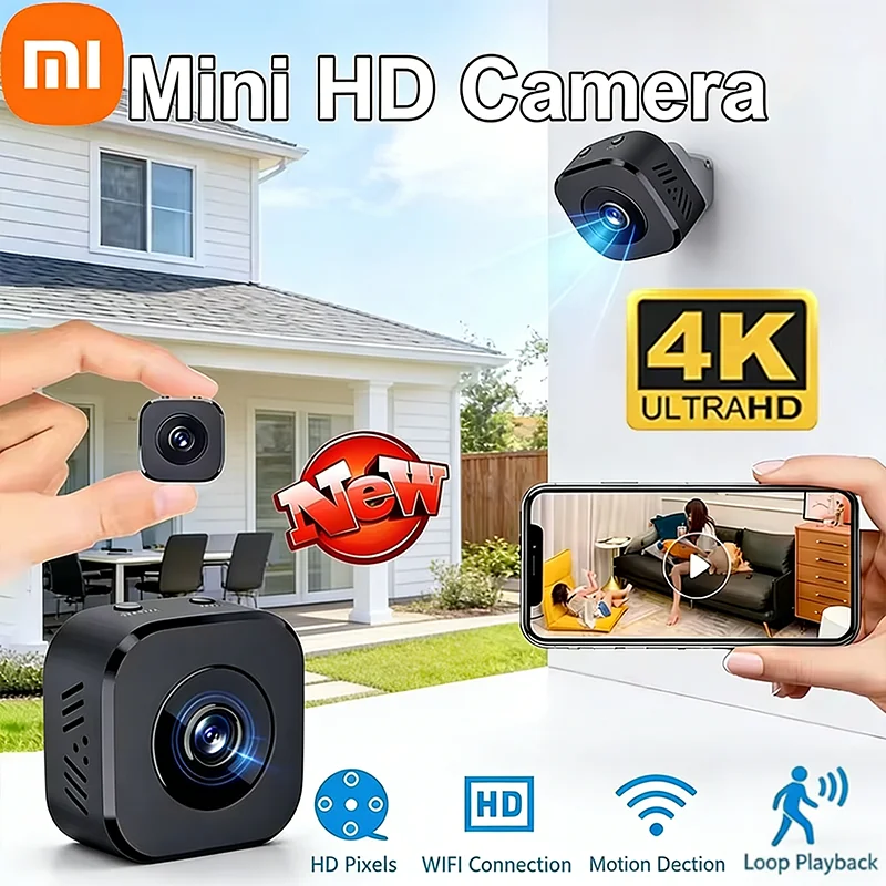 

Xiaomi 4K HD Full Color WiFi Monitor Security Camera Night Vision Waterproof Mini Detect Surveillance Smart Home High Definition