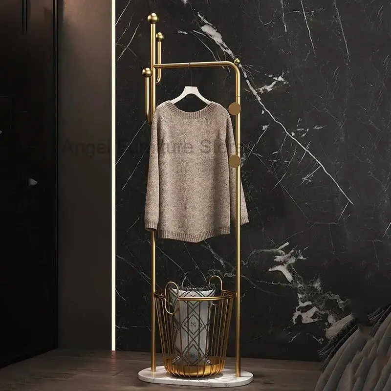 

Coat Modern Metal Nordic Minimalist Rack Floor Standing Scarf Saving Clothes Tree Rack Bedroom Perchero Entrance Furniture