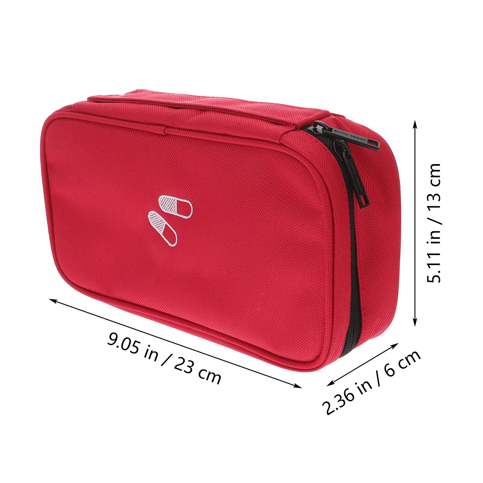 مجموعة الإسعافات الأولية المحمولة خفيفة الوزن ومتينة من أكسفورد، حقيبة أكسفورد للاستجابة في حالات الطوارئ، حقيبة طبية للسفر في الهواء الطلق والمنزل باللون الأحمر