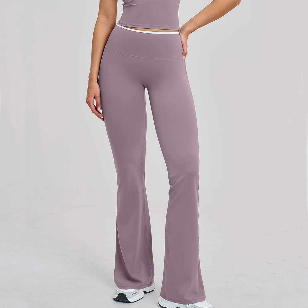 

Женские леггинсы-клеш для йоги и фитнеса, сексуальные леггинсы с высокой талией для подтяжки бедер, спортивная одежда, широкие брюки для фитнеса