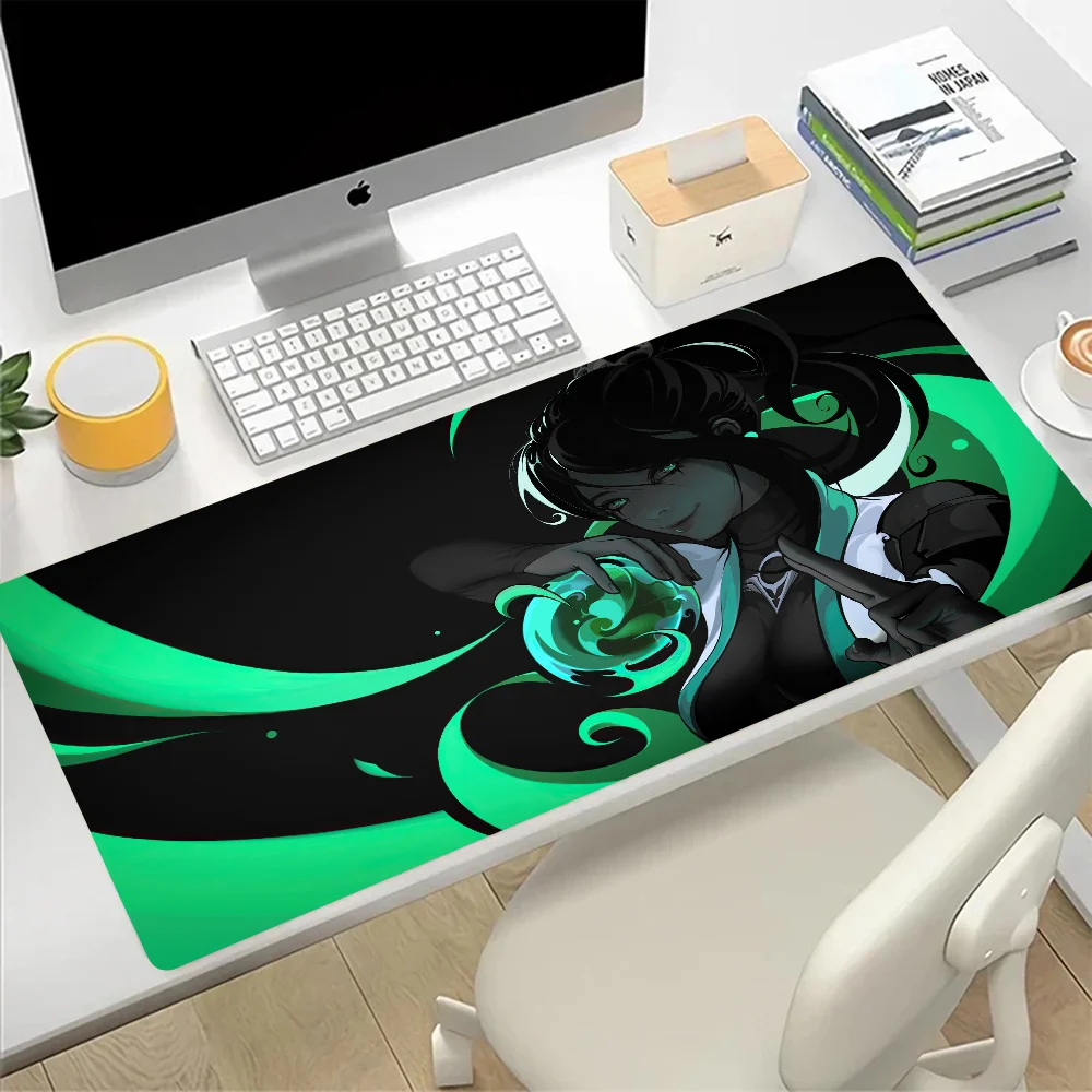 VALORANT Sage Large Mouse Pad Gaming Mousepad PC Gamer Computer Office Mouse Mat Silicone Keyboard Mat Desk Pad Laptop Mausepad