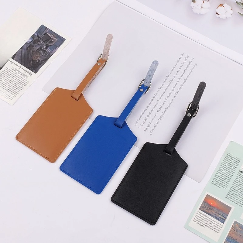 جديد بو الجلود الأمتعة علامة حقيبة عنوان التسمية معرف كليب إكسسوارات السفر للأعمال #4