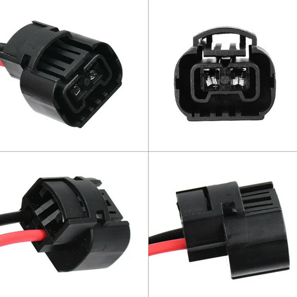 Easy to Install Car Lamp Holder with Wire Pigtail Female P 4W 5202 H16 Two Harness Fog Light Bulb Connector Plugs Set