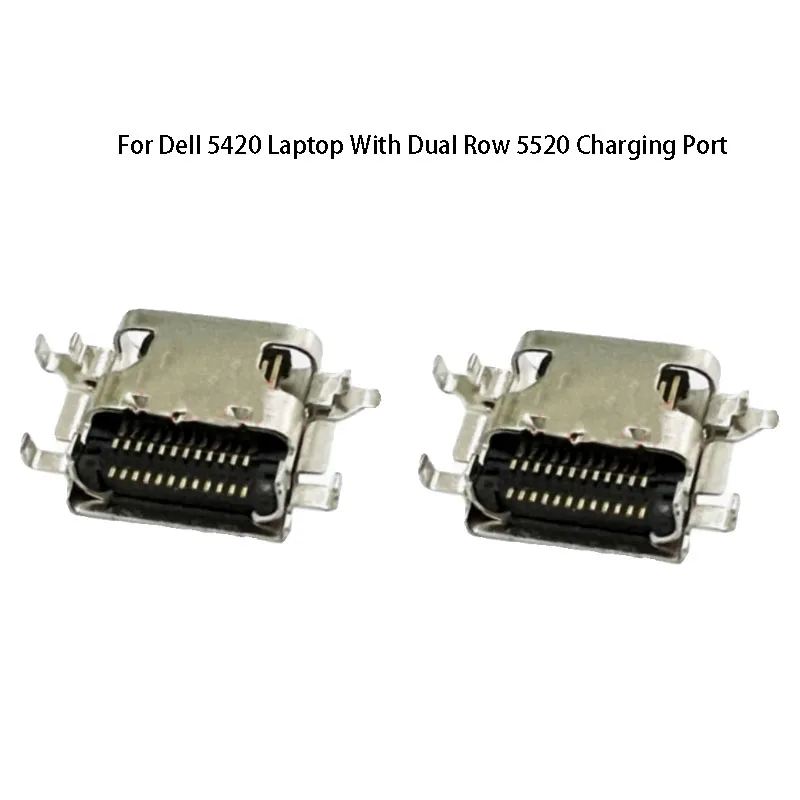 1PC For Dell 5420 Laptop With Dual Row 5520 Charging Port And Built-in Female Socket USB 24pin Type c Jack Socket Conneter