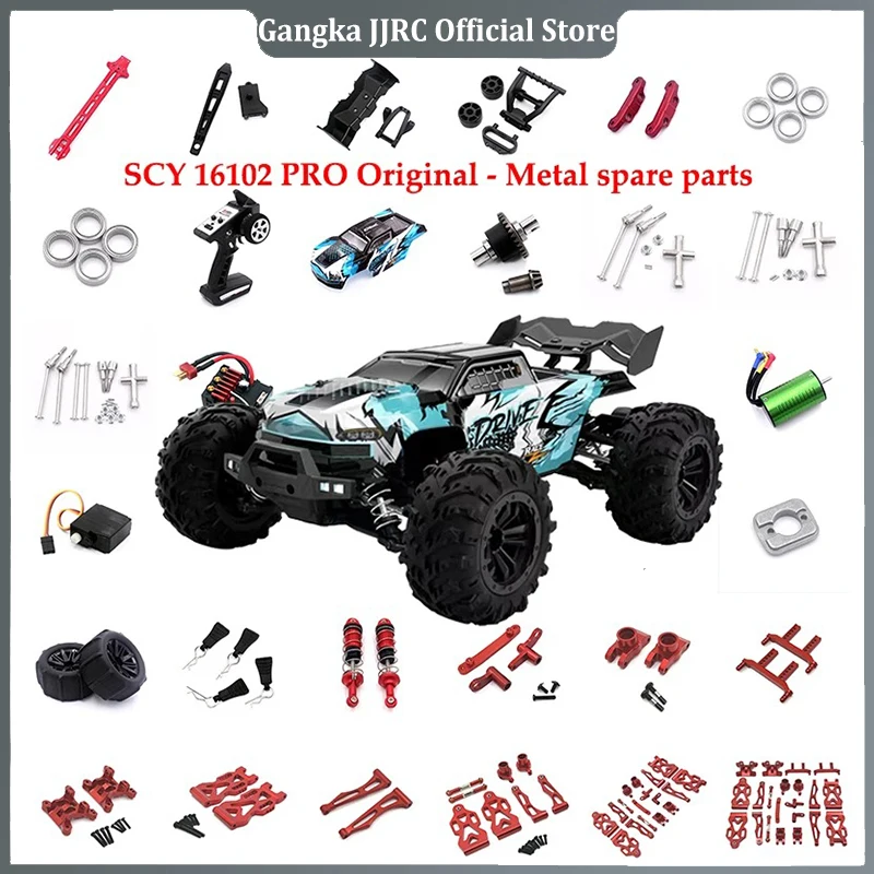 Metal Front and Rear Shock Tower for SCY 16101 16102 16103 16106 16201 JJRC Q130A Q130B Q141 Q117 1/16 RC Car Upgrade Parts