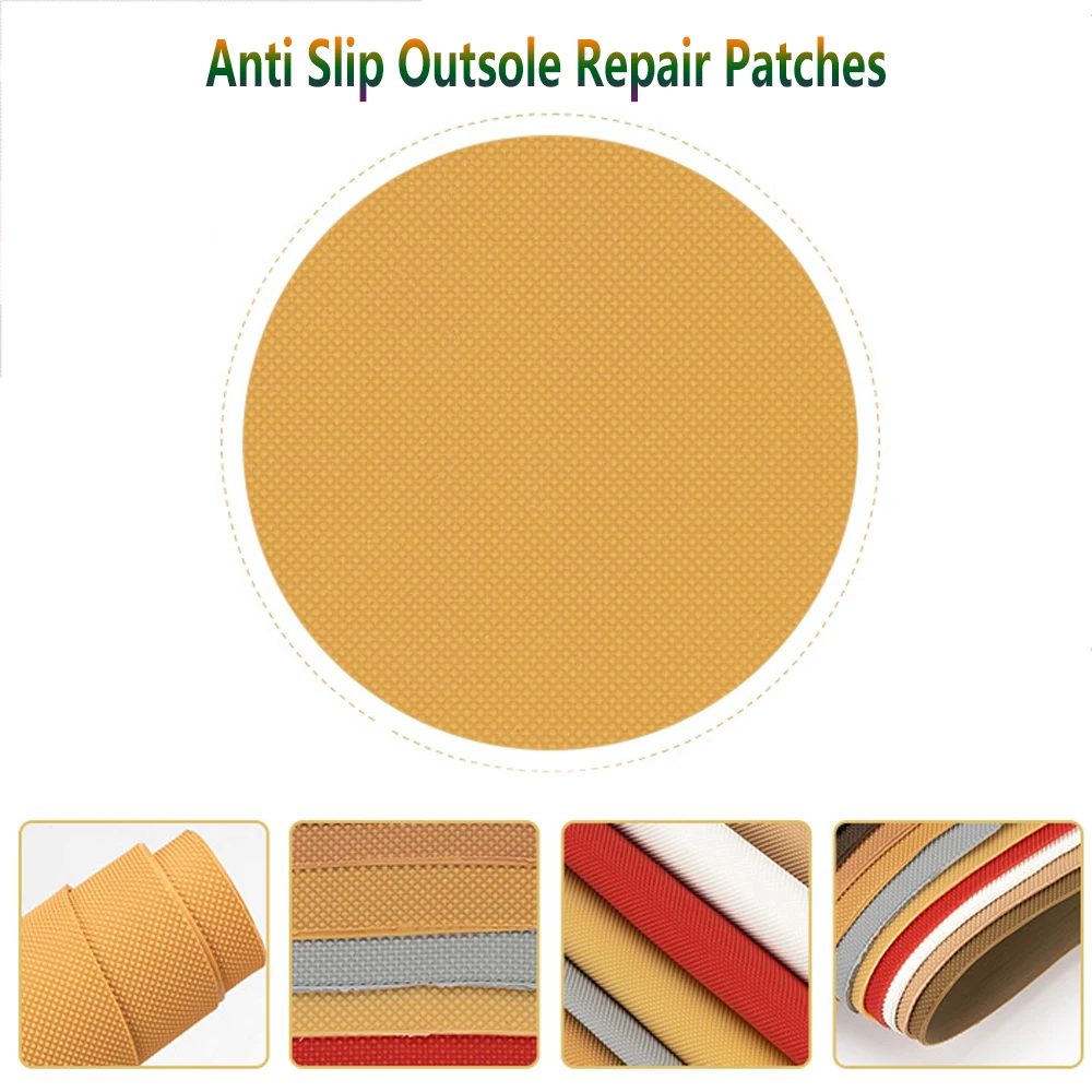 Rubber Sole for Shoe Repair Materials Shoe Protector Sole for Sneaker & High Heels Outsole Replacement Non-Slip Shoe Bottom Grip