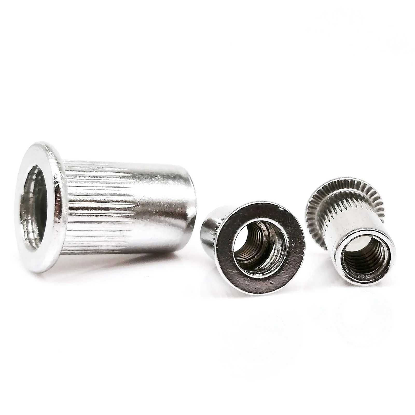 70/205pcs/box Aluminum Insert Rivet Nut Rivnut Nutsert Mix M3 M4 M5 M6 M8 Size Set Assortment Kit Flat Head High Quality