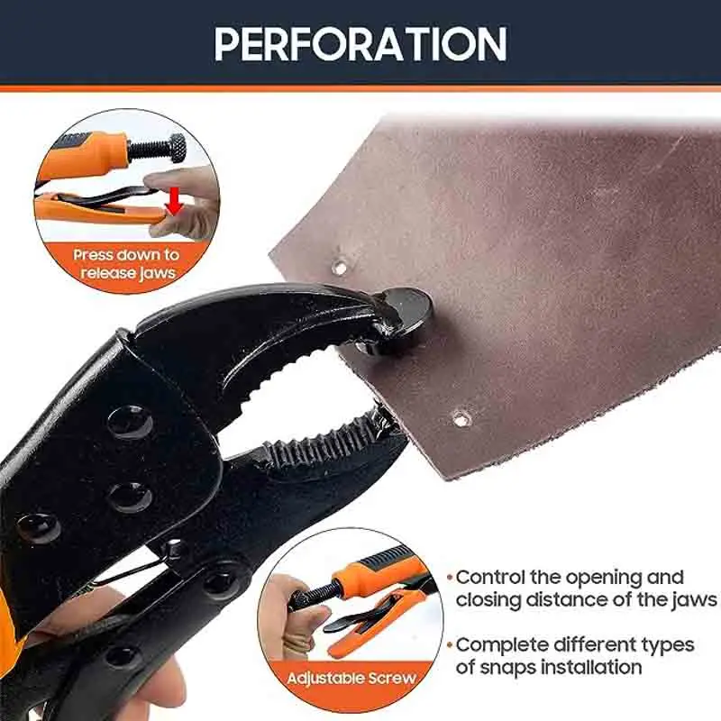 Heavy Duty Snap Fastener Tool, Snap Setter Tool Kit with, Adjustable Setter Snap Installation Kit, Snaps  for Boat Cover Canvas