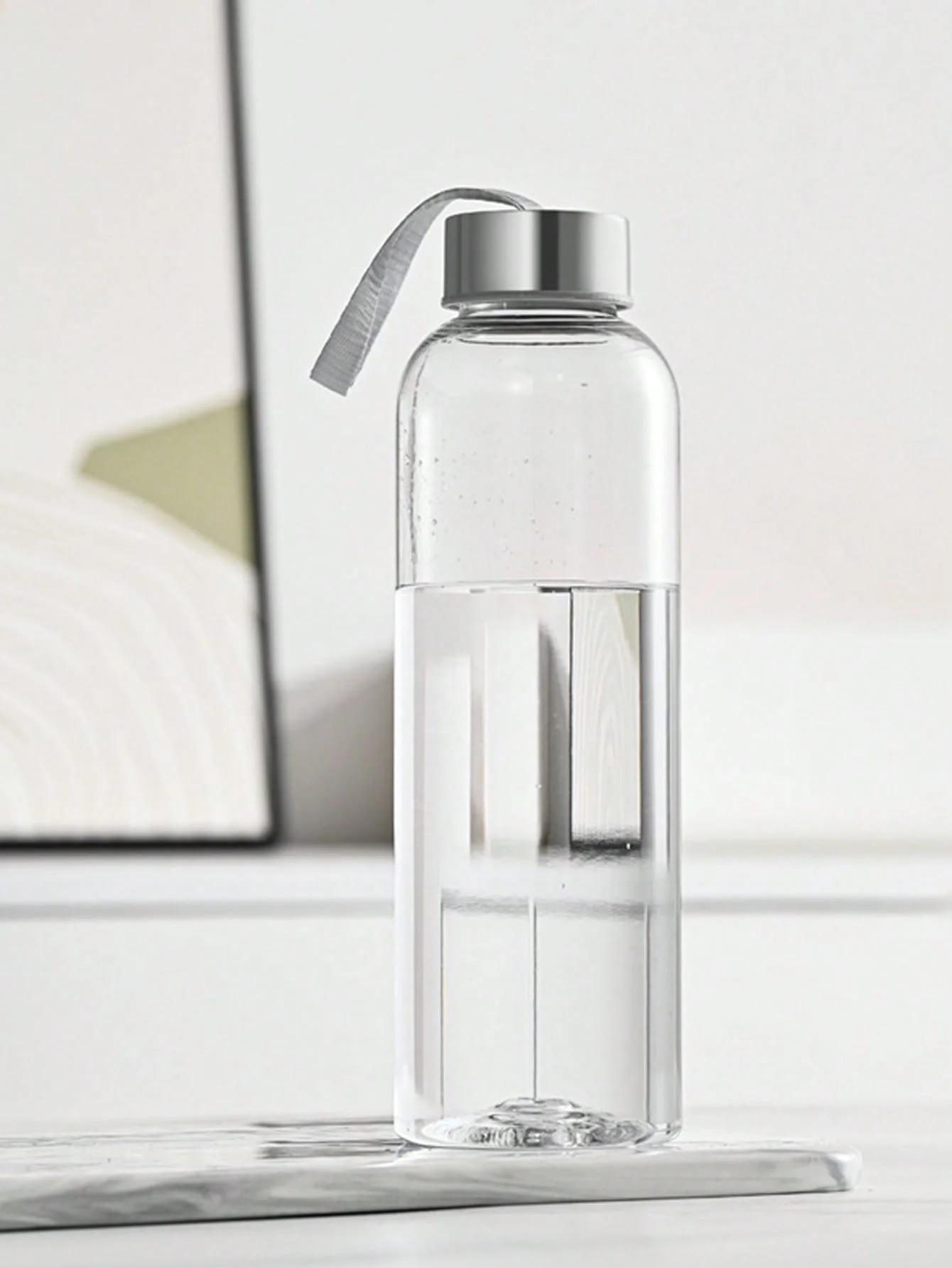 1pc Transparente Kunststoff Wasser Flasche 300/400/500ml Wasser Tasse für Trinken Tragbare Sport Tee Kaffee tasse Kinder Wasser Flasche Schule