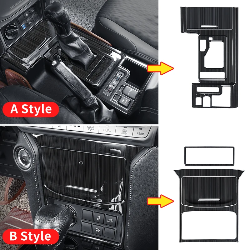 For Toyota Land Cruiser Prado 150 Lc150 Fj150 2021 2020 2019 2018 Gearbox Cover Stainless Steel Interior Decoration Accessories