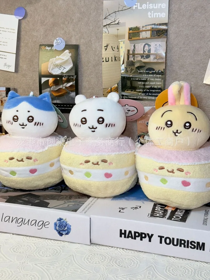 

Chiikawa Birthday Cake Plush Doll Pudding Jiikawa Little Bau Sachsic Doll Kawaii Cute Gift for Girls Valentine's Day