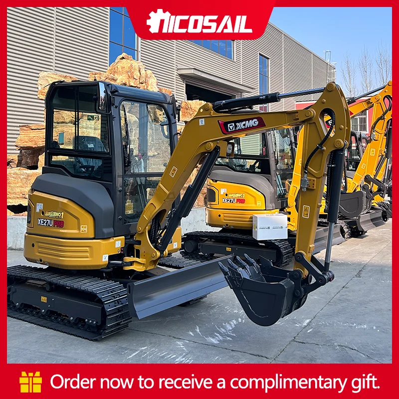 

Мини-экскаватор Nicosail 3.0 тонны с гидравлическим приводом, модель Kubota, с максимальной глубиной копания 2800 мм.