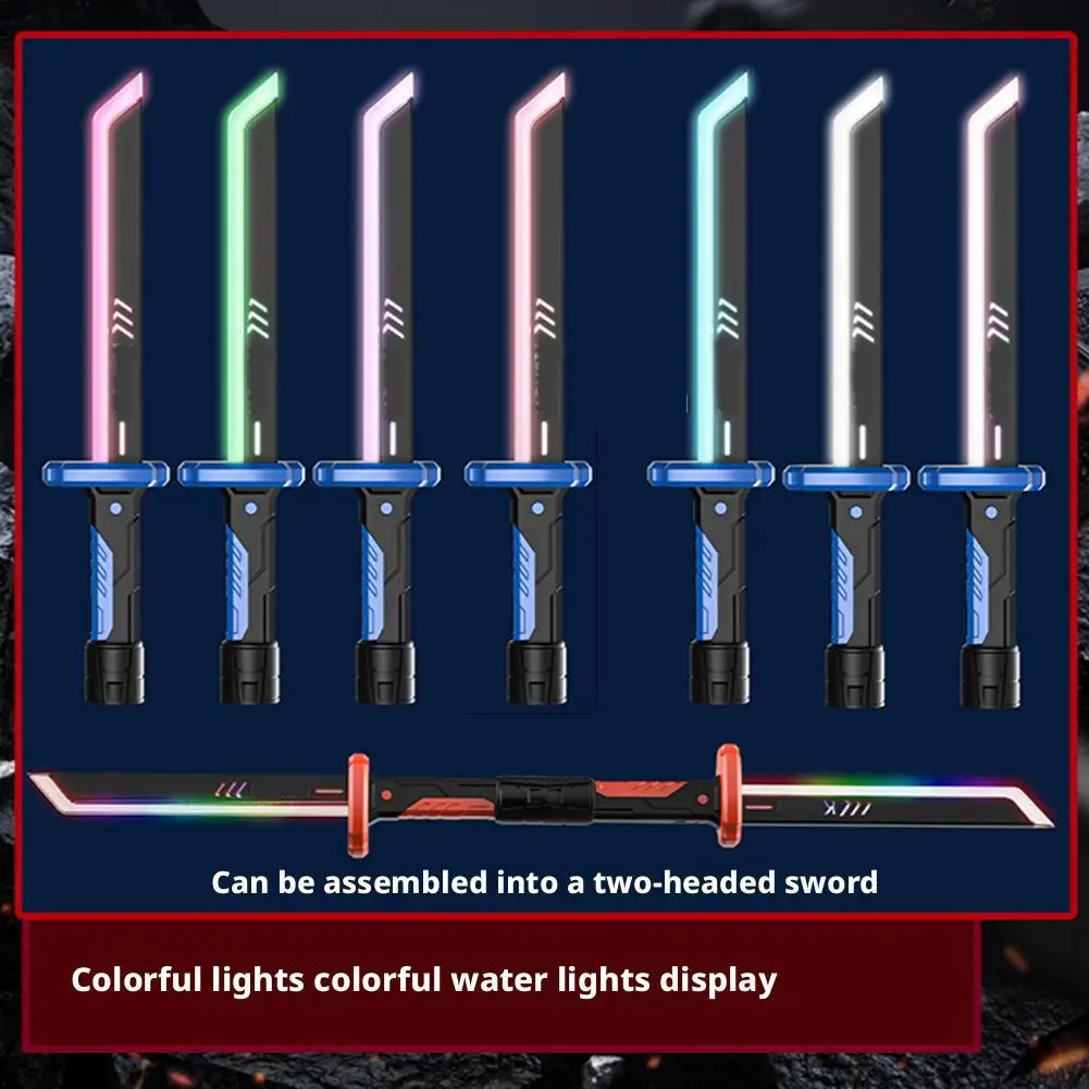 Outdoor Spielzeug Helle Schwert Multi-Farbe Flash LED Licht Glanz Cosplay Schwert Spielzeug Spiel Party Familie Interaktives Spielzeug Für kinder Erwachsene