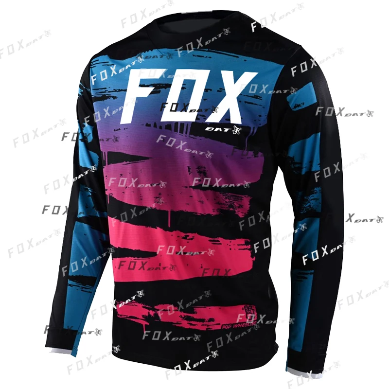 

BAT FOX MTB T-Shirt Downhill Jersey Offroad DH Motocross Motorcycle Jersey Camiseta Motocross T-shirt Moto Cycling Clothing