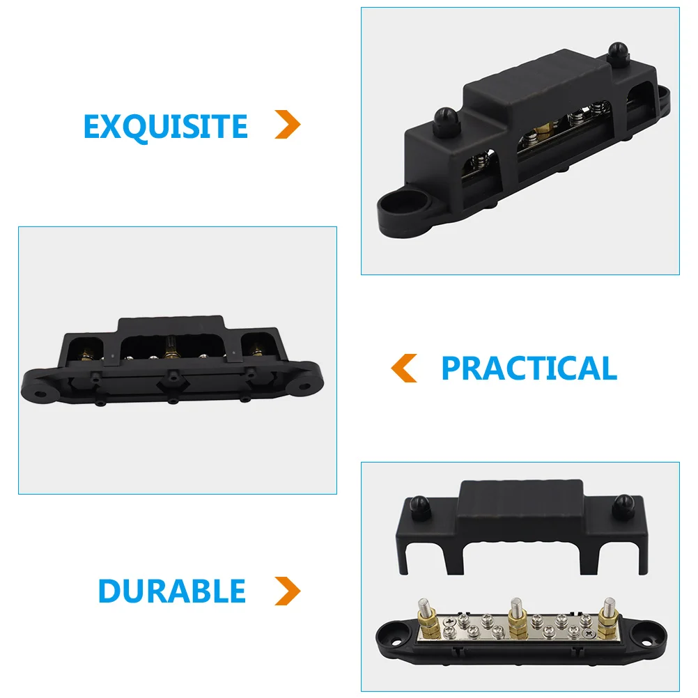 Stud RV Fuse Box Boating Terminal Block 16X9CM Brass for Marine Distribution