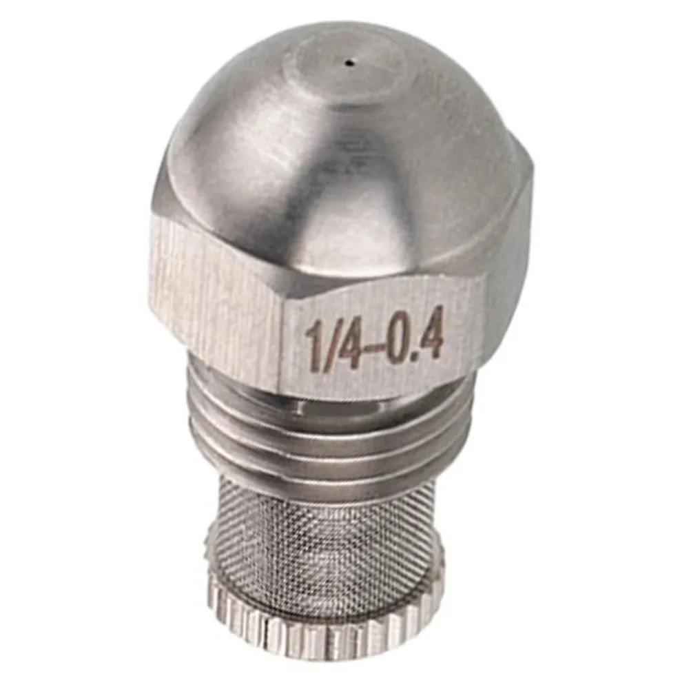 2PCS 304 Stainless Steel Misting Nozzle 1.5mm Orifice Silver Atomizing Spray Tip 1/4 BSPT Garden Misting Nozzle Lawn Misting