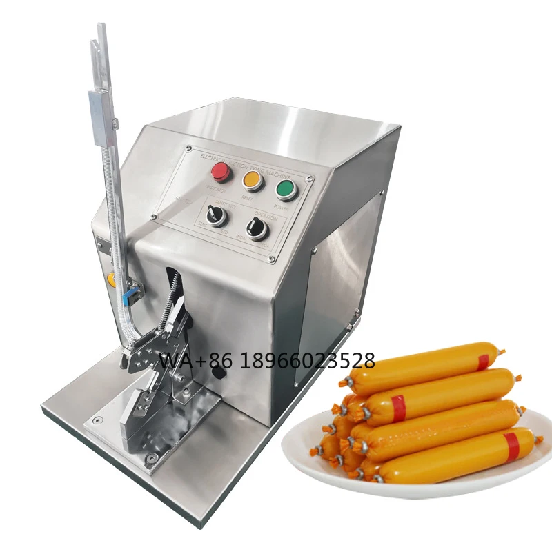 

Electric Buckle Machine Buckling Machine Bread Bag Sealing U-type Time Clock Edible Mushroom Bag Taping Machine Sausage